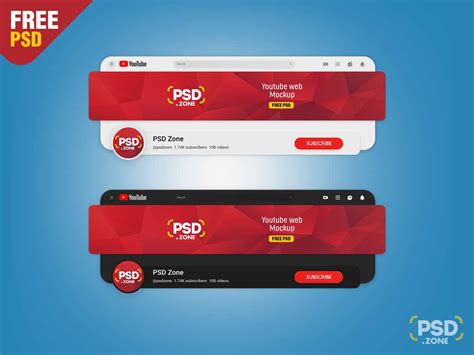 Youtube 2024 Modern Mockup Psd Psd Zone