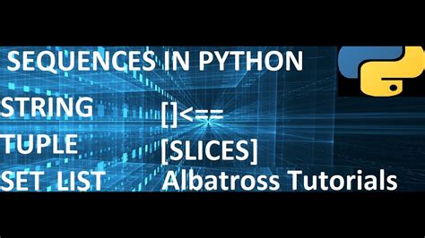 10 Sequences In Python Python Tamil Tutorial YouTube