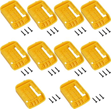 Lot De 10 Supports De Batterie Compatibles Avec Batterie Dewalt 20 V 60