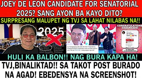 NAKU JOEY CANDIDATE FOR SENATORIAL 2025 MAY NAG BURA NA SA TAKOT