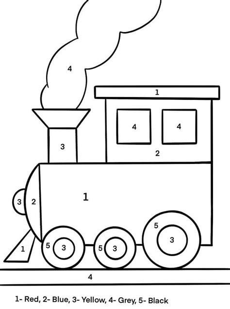 Coloriage Train à Vapeur télécharger et imprimer gratuit sur