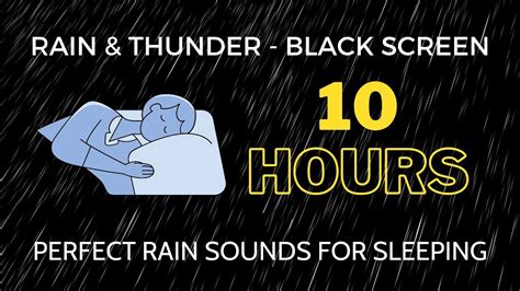 Perfect Rain Sounds For Sleeping Thunderstorm Rain To Sleep Better