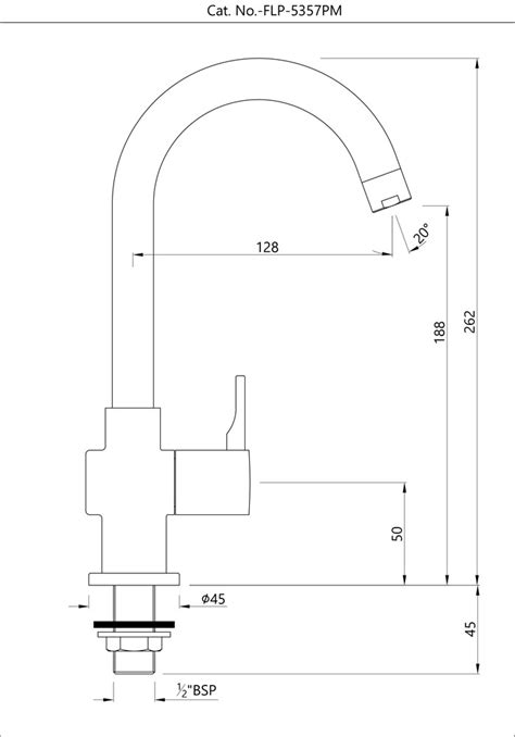 Florentine Prime Sink Cock Table Mounted Swinging Spout