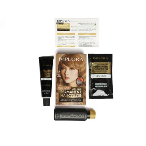 Jual Implora Hair Color Light Ash Blonde 12 Shopee Indonesia