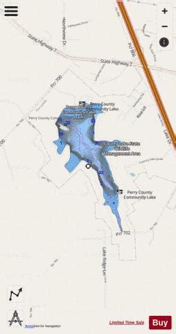 Perry County Community Lake Fishing Map | Nautical Charts App