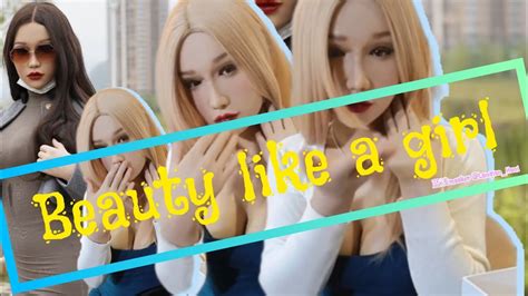 Beauty Like A GIRL Use Different Mask Female BGM EDM GAMING