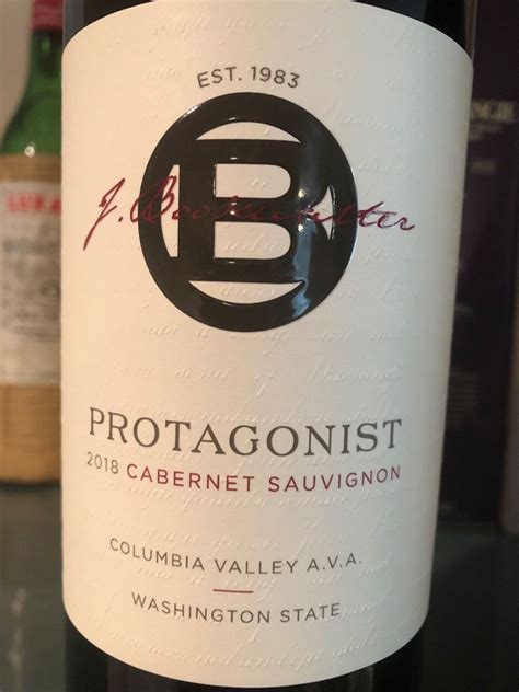 2019 J Bookwalter Cabernet Sauvignon Protagonist Usa Washington