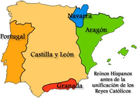 Los Reinos Hispanos antes de la unificación de los Reyes Católicos