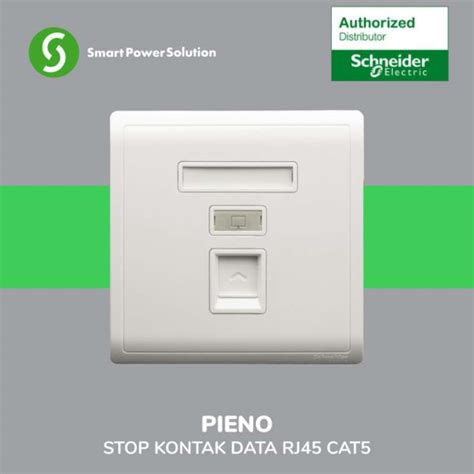 Promo Schneider Stop Kontak Data Rj45 Cat5 Pieno E8231rjs5weg1