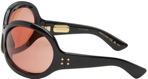 Gucci Black Oversized Oval Sunglasses Gucci