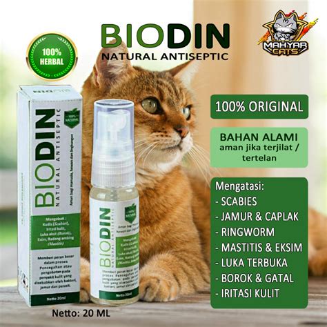 Biodin Spray Ml Obat Kucing Anjing Anti Jamur Luka Scabies Parasit