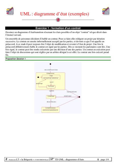 Uml Cabine Telephonique Uml Diagramme D Tat Exemples Exercice