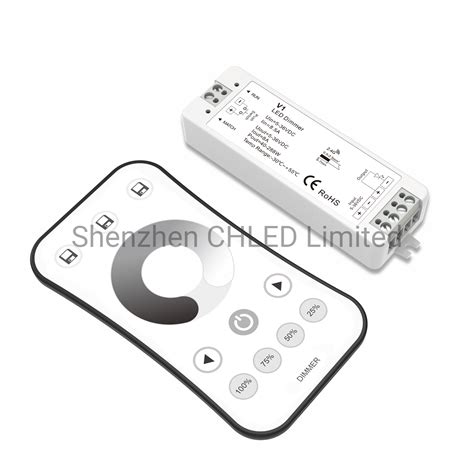 12V 24V 96W 8A 1 Channel Dimmer Controller For Single Color Strip Light