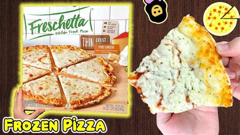 🍕 Freschetta Thin Crust Five Cheese Frozen Pizza Review Youtube