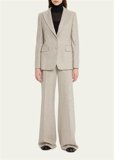 Max Mara Pontiac Cashmere Blend Wide Leg Trousers Bergdorf Goodman