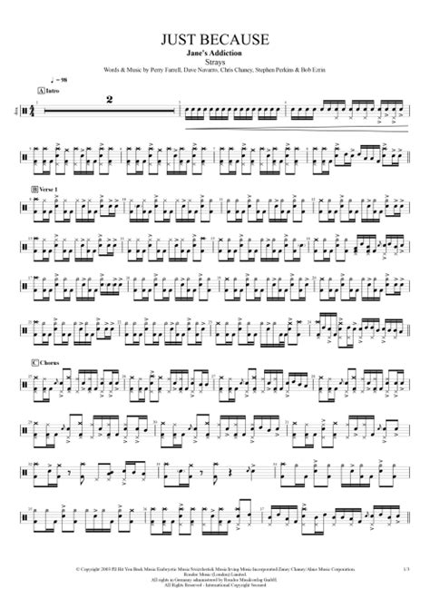 Just Because Tab By Jane S Addiction Guitar Pro Full Score MySongBook