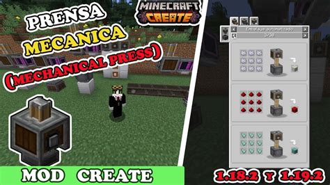 Prensa Mecanica Mod Create Minecraft Java Y