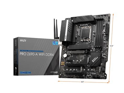 Msi Pro Z690 A Wifi Ddr4 Lga 1700 Intel Z690 Sata 6gbs Atx Intel