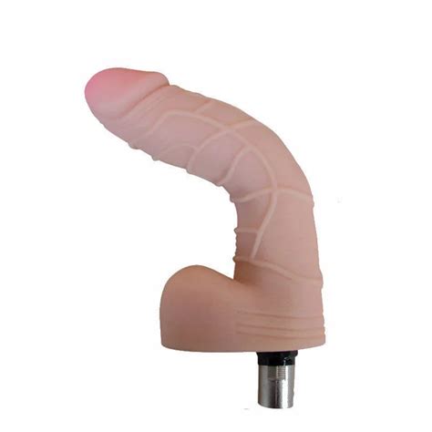 Dildo biegsam 3XLR für Auxfun Basic Sex Machine Beige 18 cm Hismith