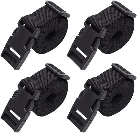 6 Pack Luggage Straps Nylon Webbing Straps With Quick Release Buckle