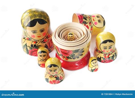 Babushka Dolls stock photo. Image of isolated, wooden - 7281884