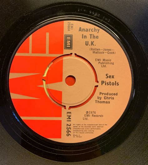 Punk Sex Pistols Anarchy In The Uk Press Book Single Pleasures Of Past Times