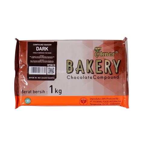 Jual Elmer Cokelat Compound Dark 1kg Compound Bakery Dark Shopee