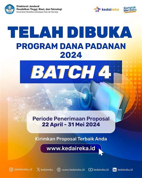 Call For Proposal Program Dana Padanan Tahun 2024 Batch 4 Universitas