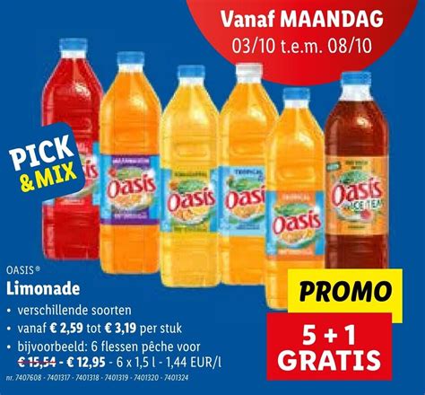 Oasis Limonade X L Promotie Bij Lidl