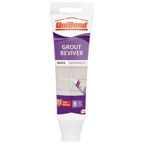 UniBond Grout Reviver White 125ml DIY Decorating B M