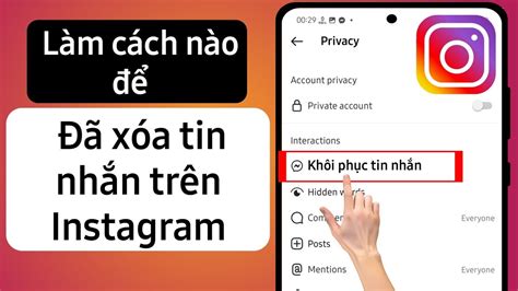 Cách khôi phục tin nhắn đã xóa khỏi Instagram 2023 YouTube