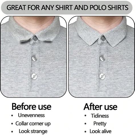 150 Pcs Men'S Shirt Collar Stays, No Roll Collar Polo Shirt Collar ...