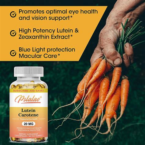 Lutein Capsules Contain Zeaxanthin Carotene To Relieve Eye Pressure And