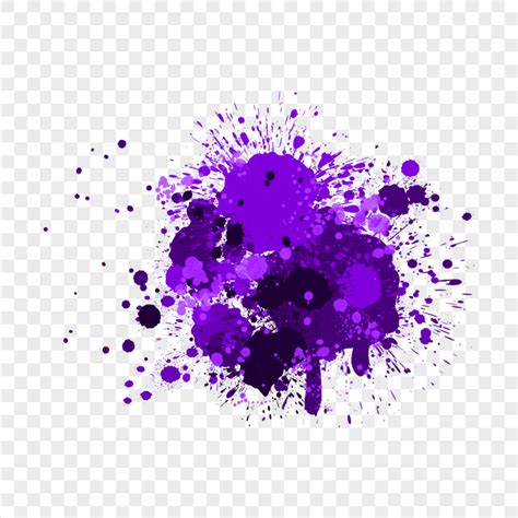 Hd Purple Paint Splash Effect Transparent Background Citypng