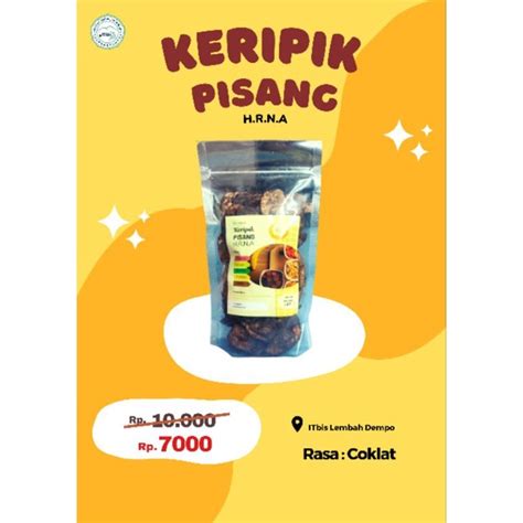 Jual Keripik Pisang Rasa Coklat Shopee Indonesia