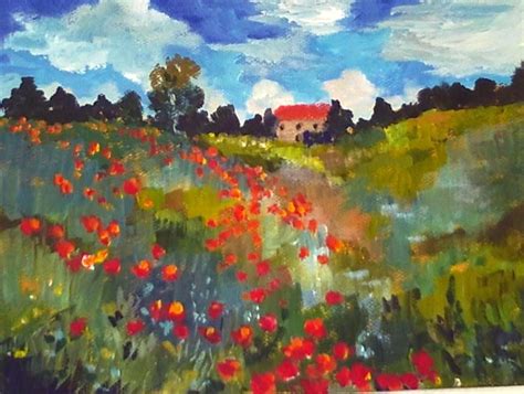 Monet's Poppies: Impressionist art has lots of vibrant colors and hues ...