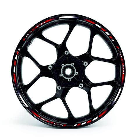 Suzuki Gsx R Red Wheel Rim Motorcycle Sticker Fooqs