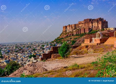 Mehrangarh Fort Stock Photo Image Of Jodhpur Blue 191207602