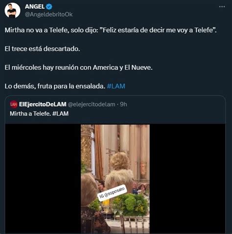 Mirtha Legrand habló sobre su posible llegada a Telefe y Ángel de Brito