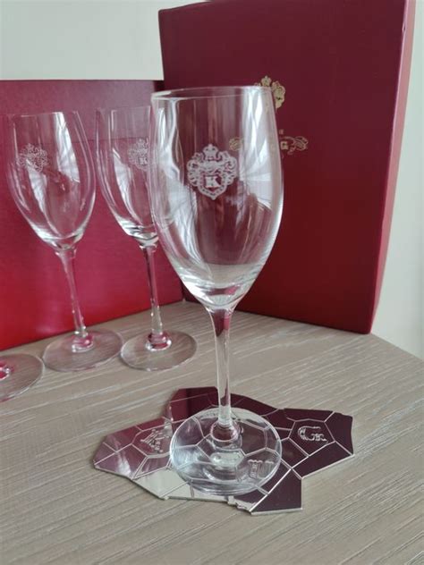 6 Cristal Krug Champagne Glasses In original box With 2 - Catawiki