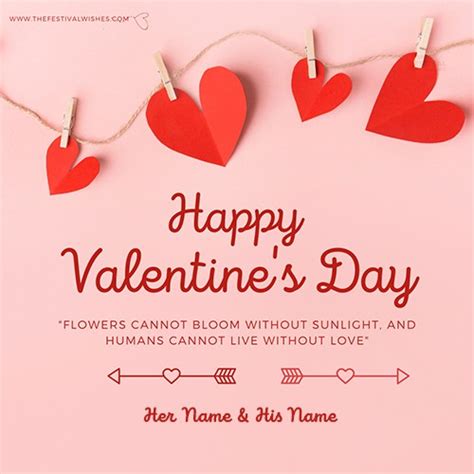 Happy Valentines Day 2023 Card Messages Images With Name