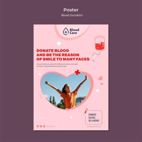 Free Psd Blood Donation Poster Template