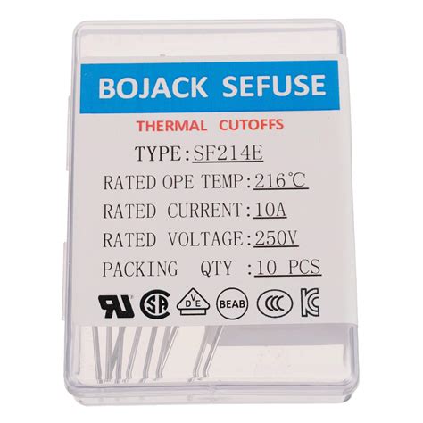 Buy Bojack Sf E Sefuse A V Thermal Fuses Degrees Celsius