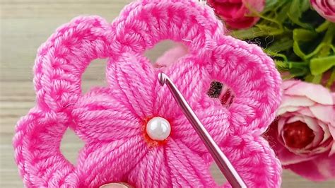 WowwwI Made A Wonderful Flower Let S Watch Knitting Crochet Do