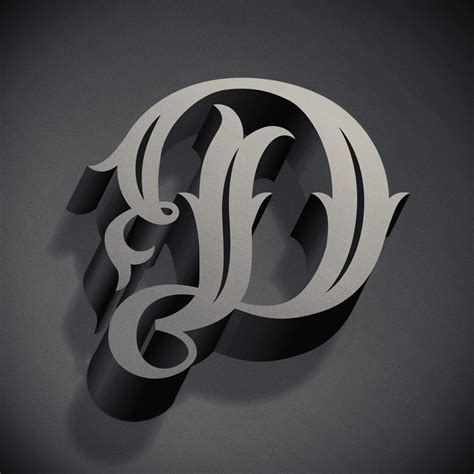 Calligraphy Fancy Letter D Designs - img-fuzz