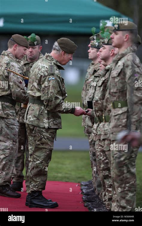 The Prince Of Wales At Bulford Camp In Salisbury During A Medal