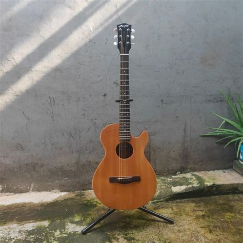 Jual Gitar Akustik Elektrik MARFILL All Solid Neck Thru Natural