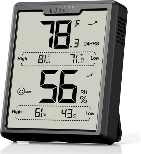 Amazon DOQAUS Upgraded Digital Hygrometer Room Thermometer Indoor