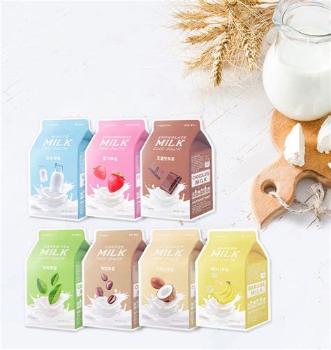Тканевые молочные маски A'PIEU Milk One Pack фото 1 | Sweetness | Sheet ...
