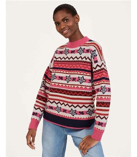 Multicolore Erin Lambswool Fair Isle Jumper WoolOvers FR